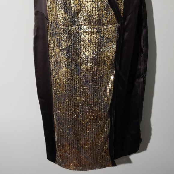 NWT- Magaschoni Silk & Sequin Dress, Size 8, $422 - Picture 3 of 8
